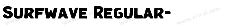 Surfwave Regular字体转换